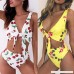 Alangbudu Womens Cherry Print Swimsuits High Waisted Two Pieces Bathing Suits Sexy Tie Knot Front Bikini White B07NY24VNC